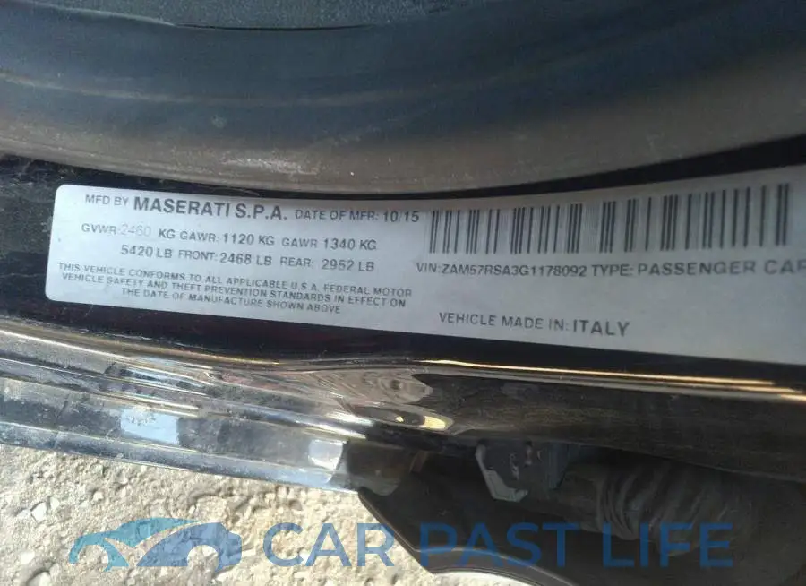 ZAM57RSA3G1178092# 9