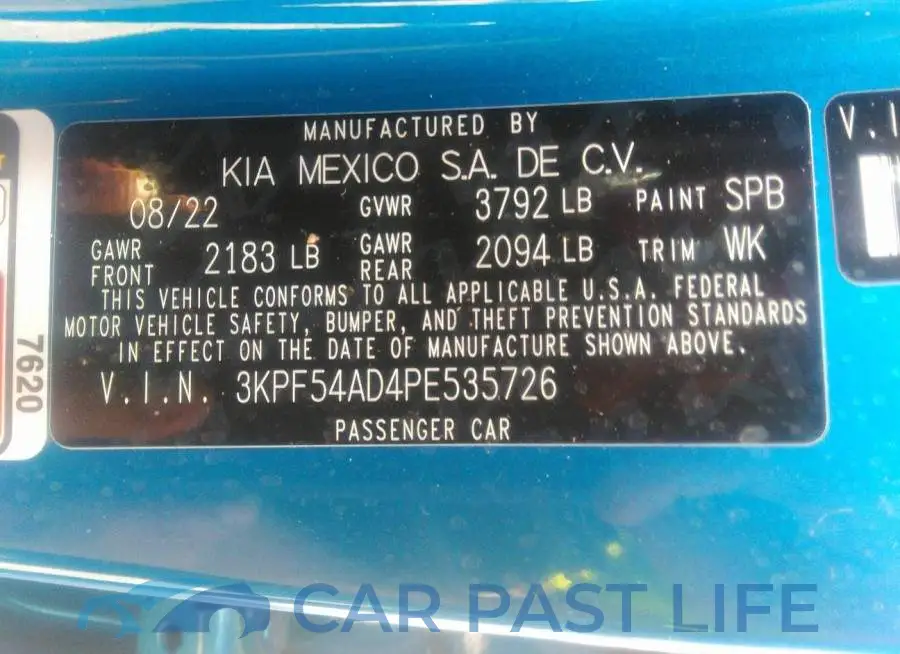 3KPF54AD4PE535726# 9