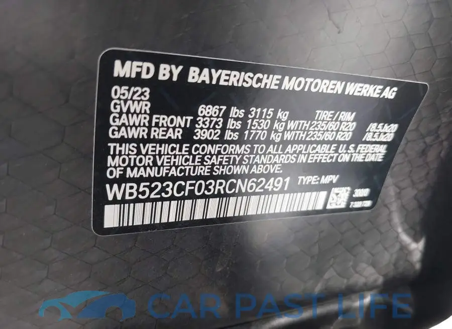WB523CF03RCN62491# 9