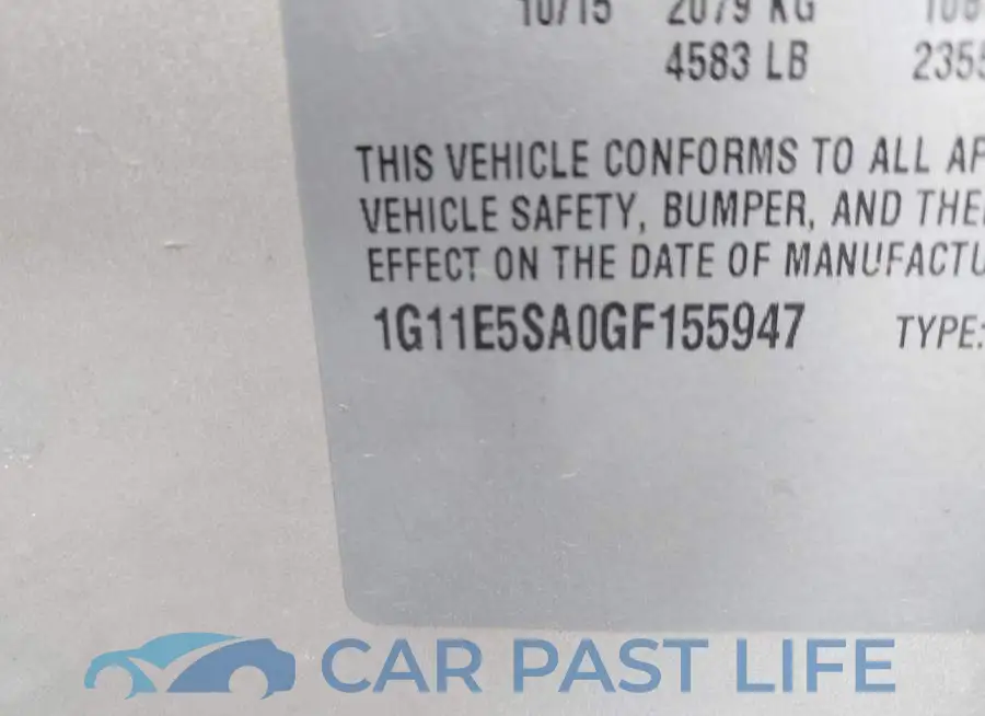 1G11E5SA0GF155947# 9