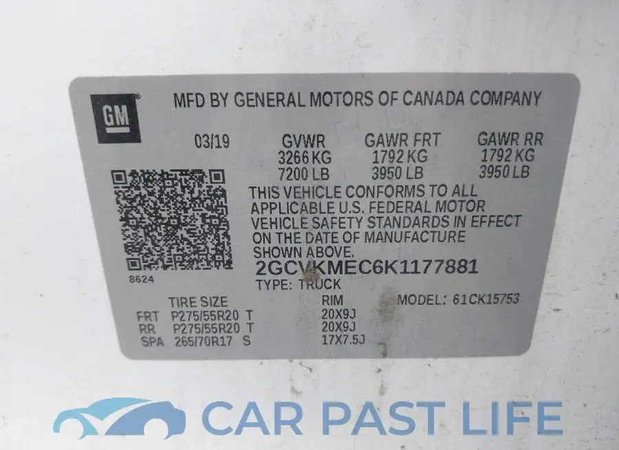 2GCVKMEC6K1177881# 9
