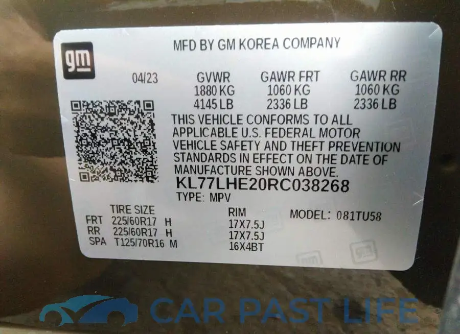 KL77LHE20RC038268# 9