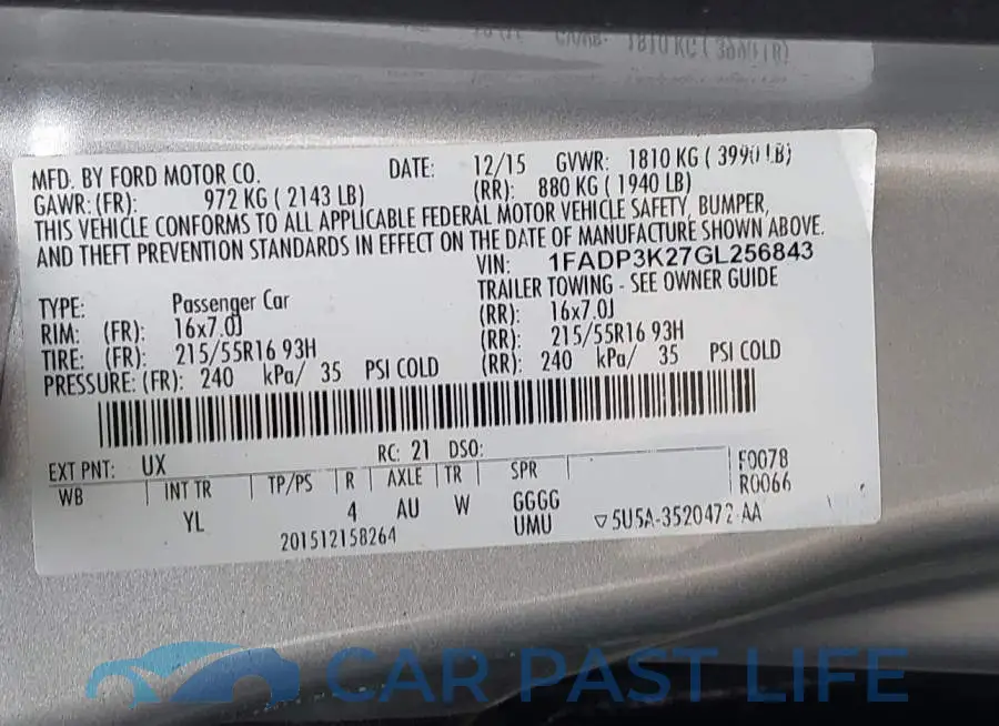1FADP3K27GL256843# 9