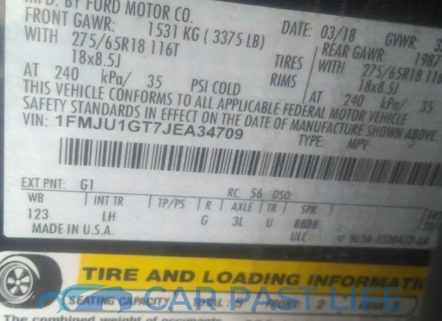 1FMJU1GT7JEA34709# 9