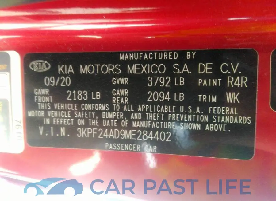 3KPF24AD9ME284402# 9