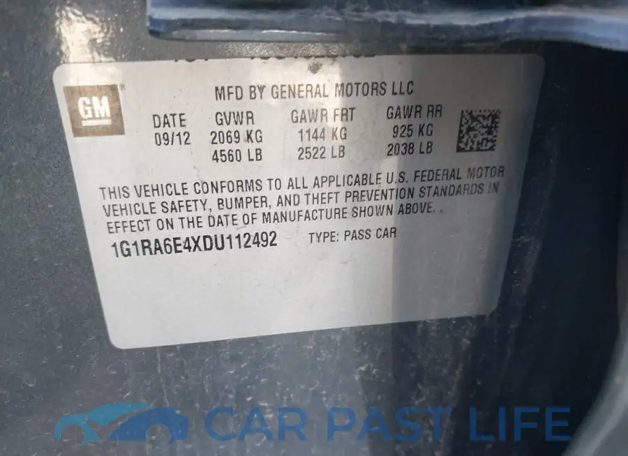 1G1RA6E4XDU112492# 9