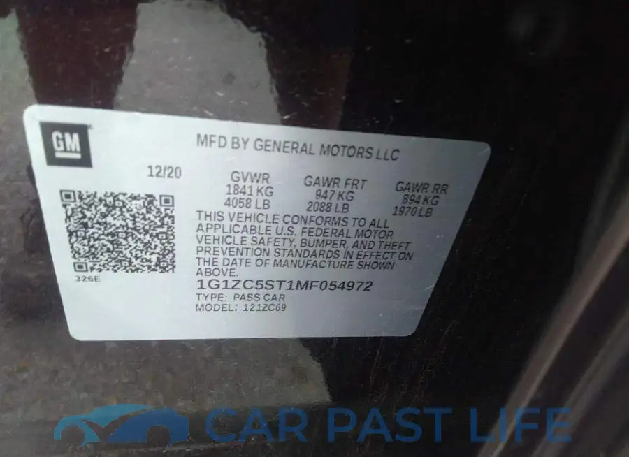 1G1ZC5ST1MF054972# 9
