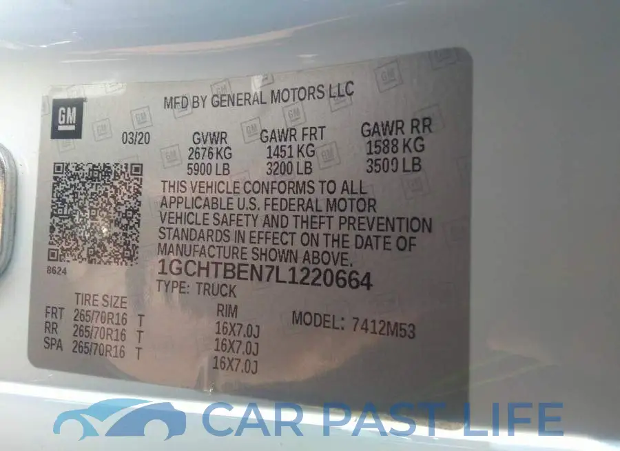 1GCHTBEN7L1220664# 9