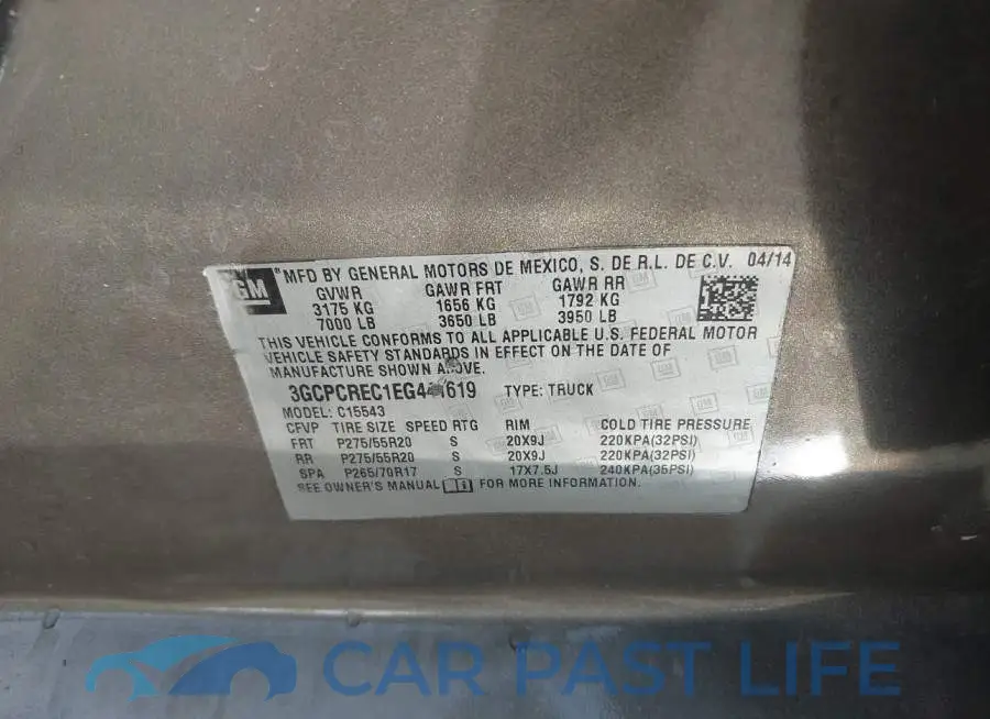 3GCPCREC1EG441619# 9