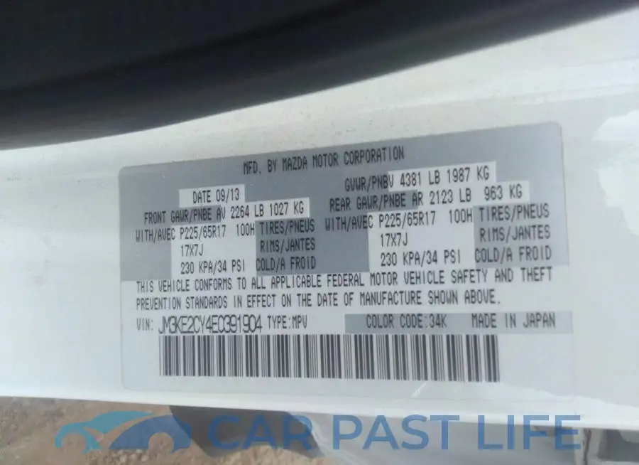JM3KE2CY4E0391904# 9