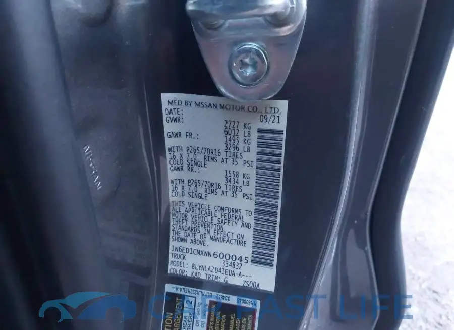 1N6ED1CMXNN600045# 9