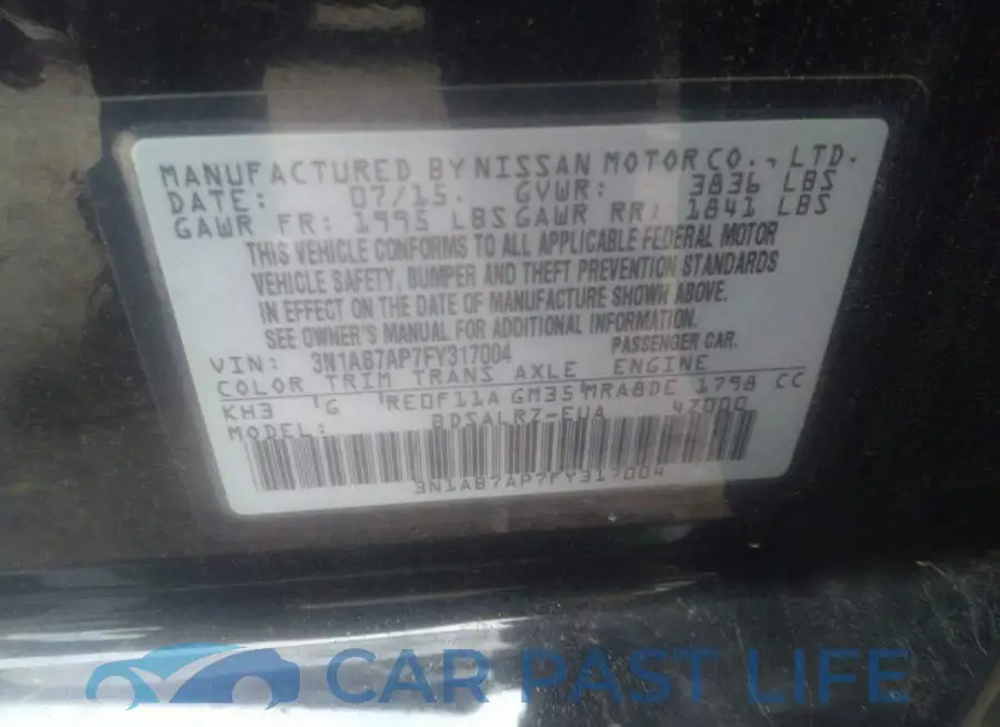 3N1AB7AP7FY317004# 9
