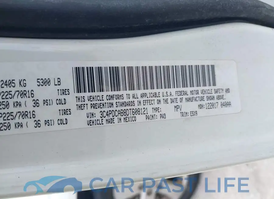 3C4PDCAB8DT608121# 9