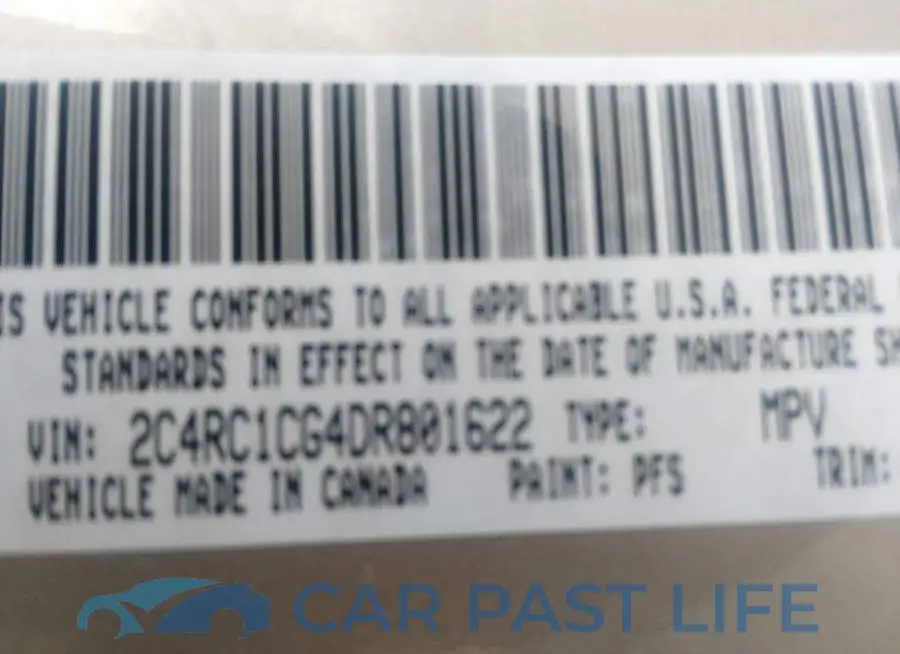 2C4RC1CG4DR801622# 9