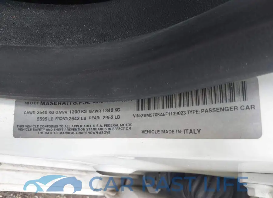 ZAM57XSA5F1139023# 9
