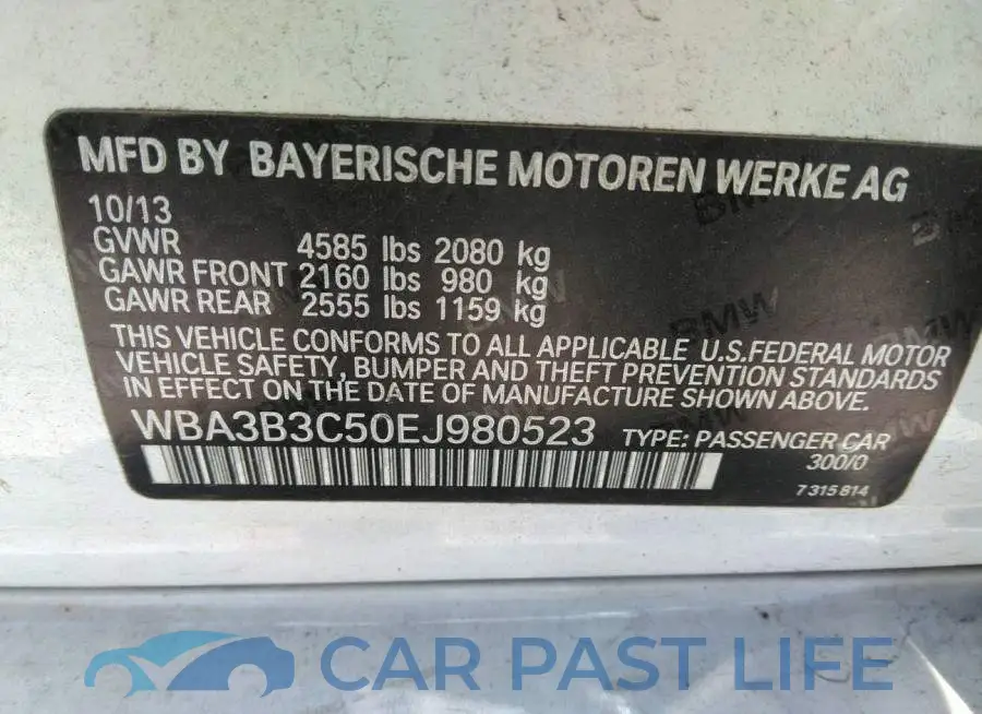 WBA3B3C50EJ980523# 9