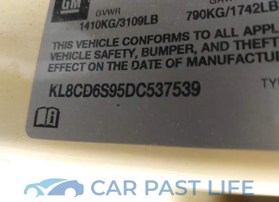 KL8CD6S95DC537539# 9