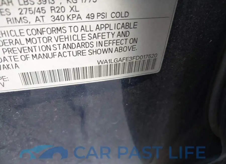WA1LGAFE3FD017520# 9