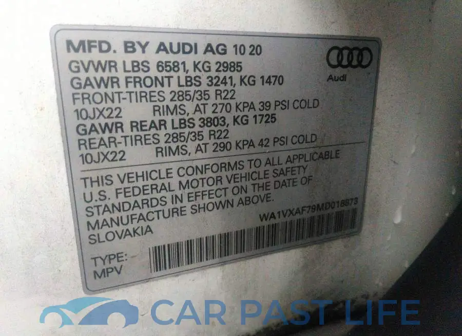WA1VXAF79MD018873# 9
