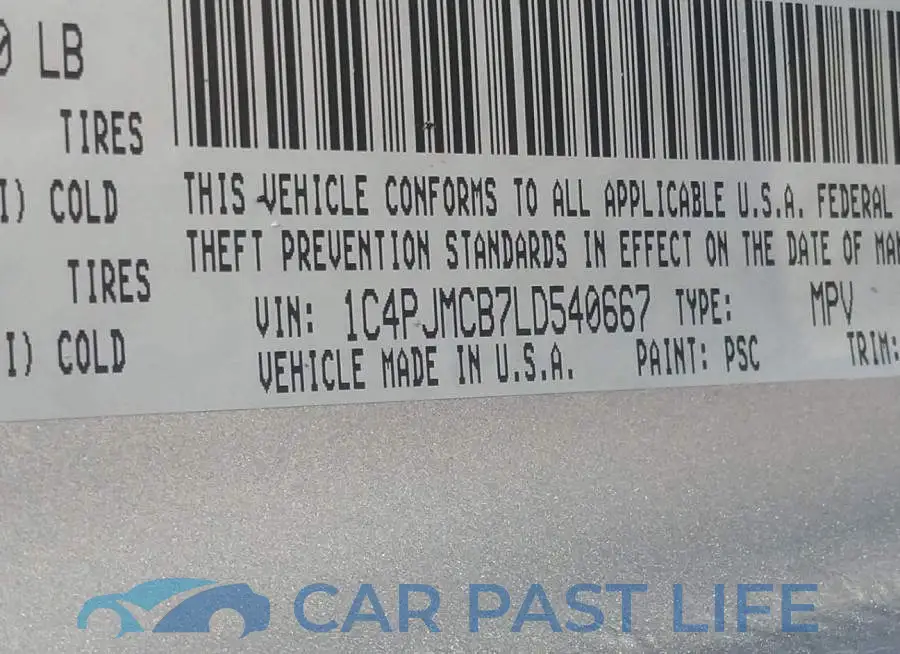 1C4PJMCB7LD540667# 9