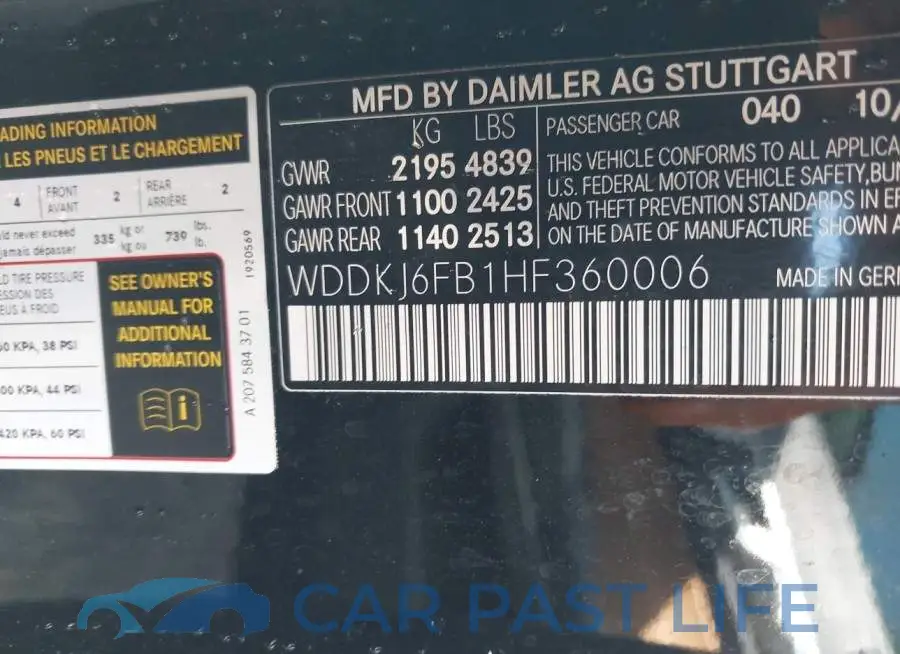 WDDKJ6FB1HF360006# 9