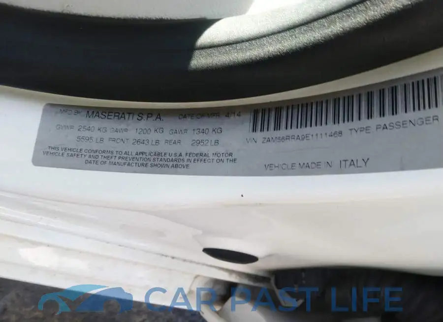 ZAM56RRA9E1111468# 9