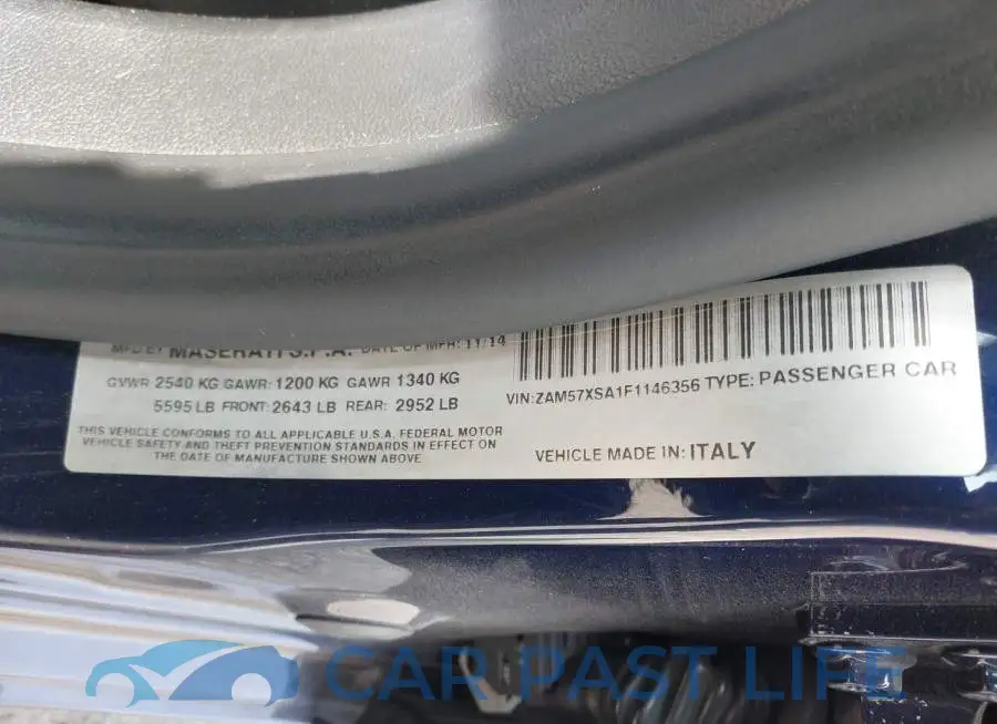 ZAM57XSA1F1146356# 9