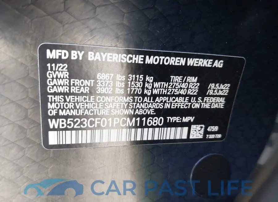 WB523CF01PCM11680# 9