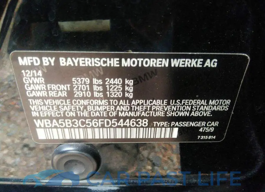WBA5B3C56FD544638# 9