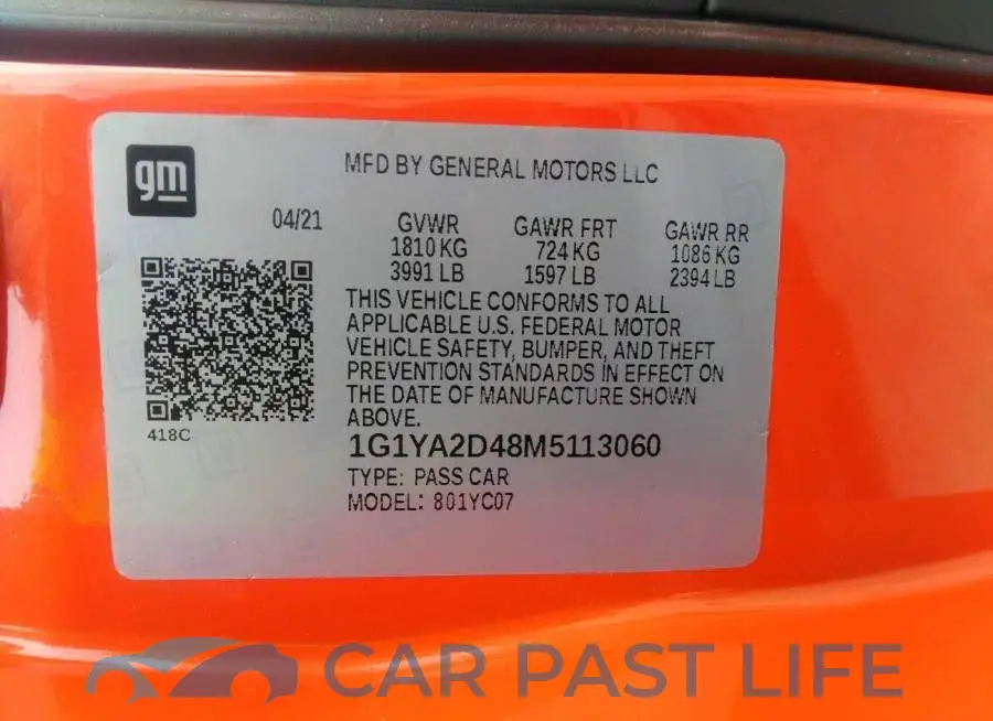 1G1YA2D48M5113060# 9