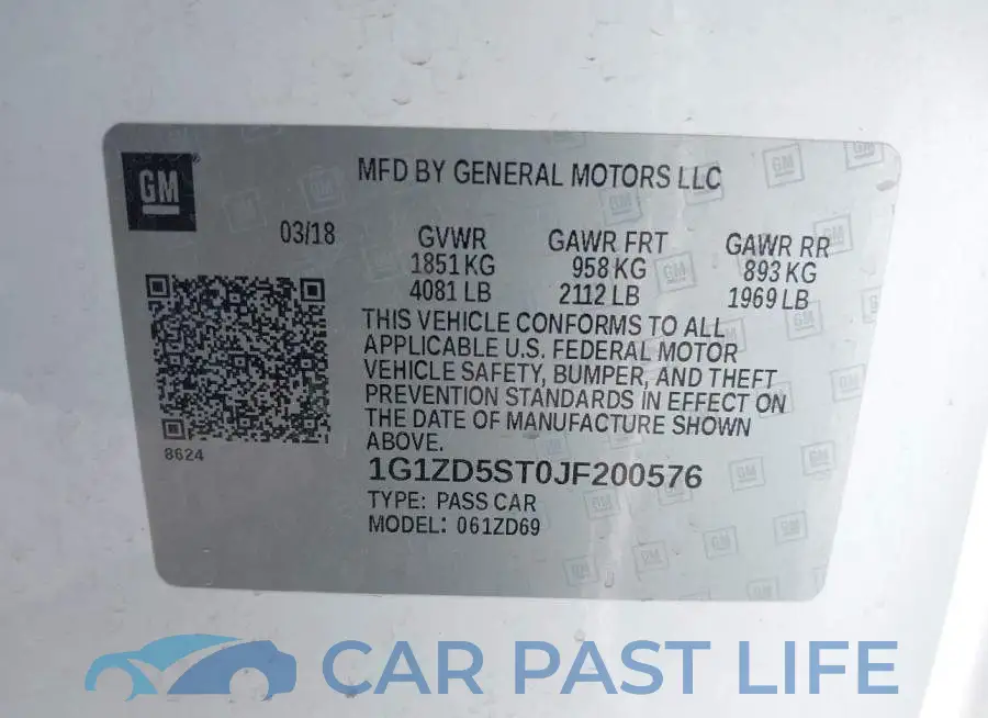1G1ZD5ST0JF200576# 9