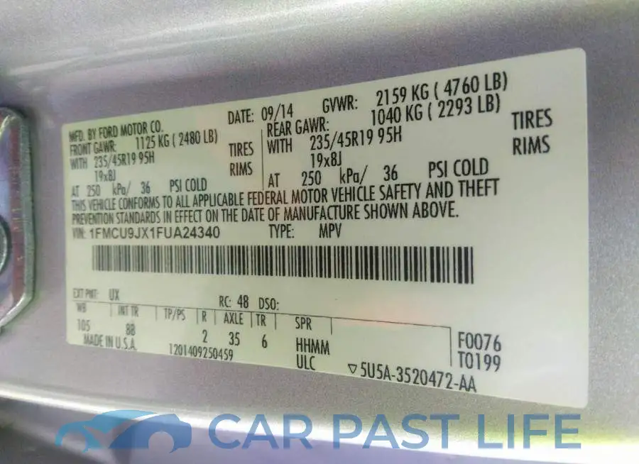 1FMCU9JX1FUA24340# 9