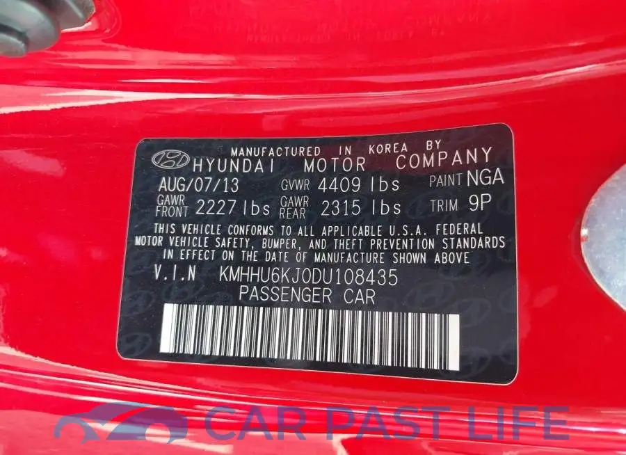 KMHHU6KJ0DU108435# 9
