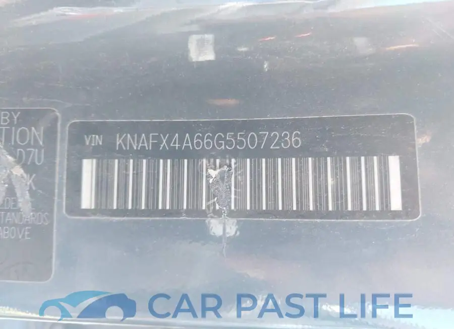 KNAFX4A66G5507236# 9