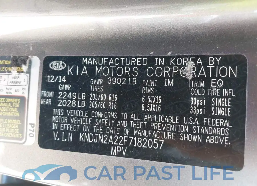 KNDJN2A22F7182057# 9