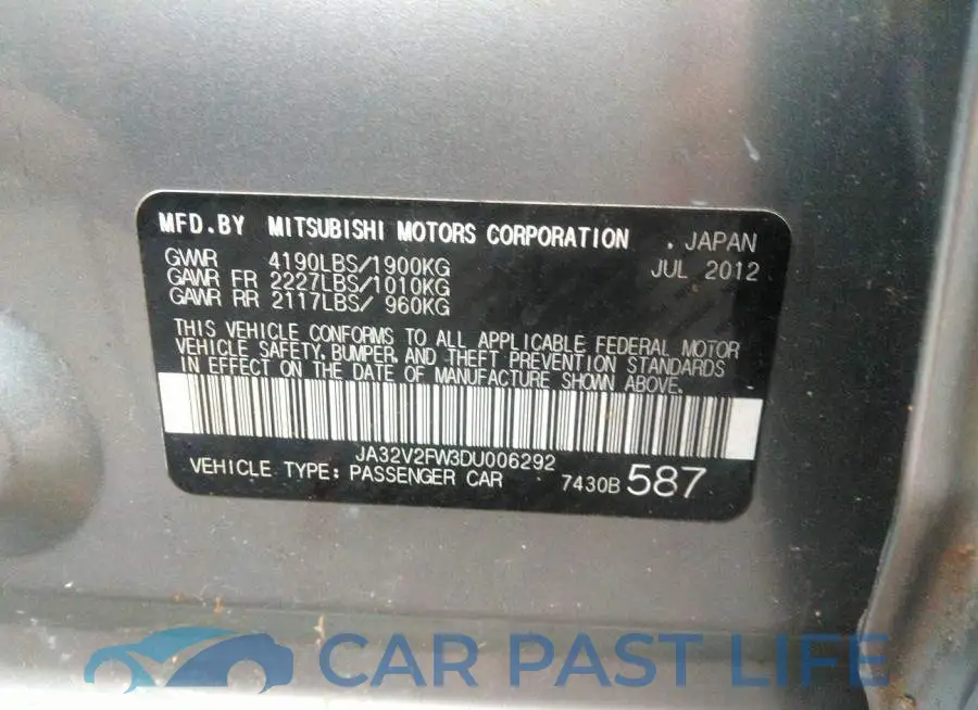 JA32V2FW3DU006292# 9