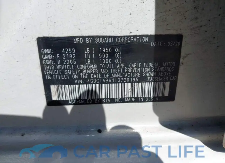 4S3GTAB61L3720195# 9