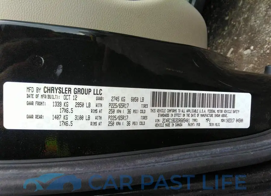 2C4RC1BG3DR605401# 9