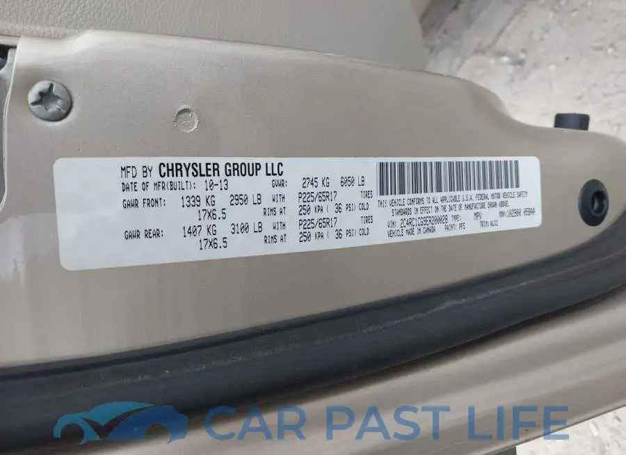 2C4RC1CG9ER200028# 9