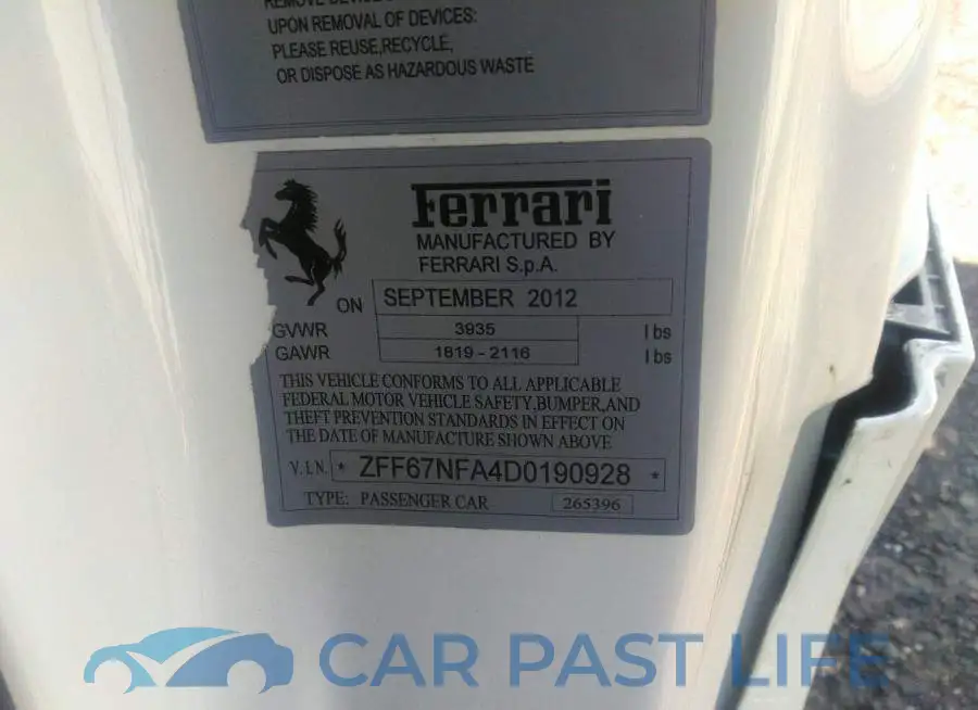 ZFF67NFA4D0190928# 9