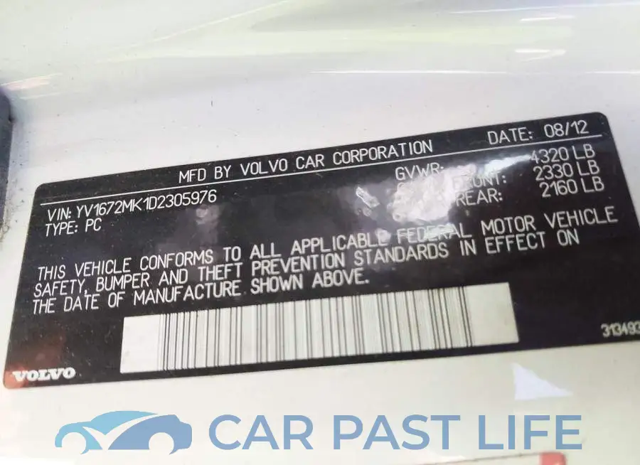 YV1672MK1D2305976# 9