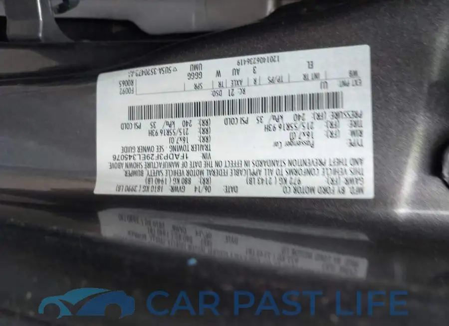 1FADP3F29EL345076# 9
