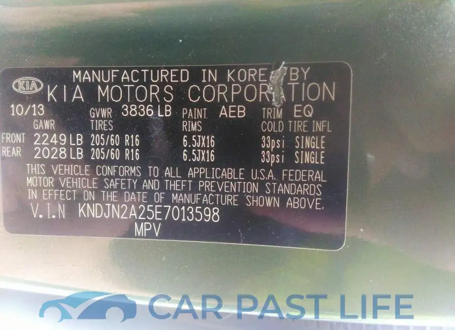 KNDJN2A25E7013598# 9