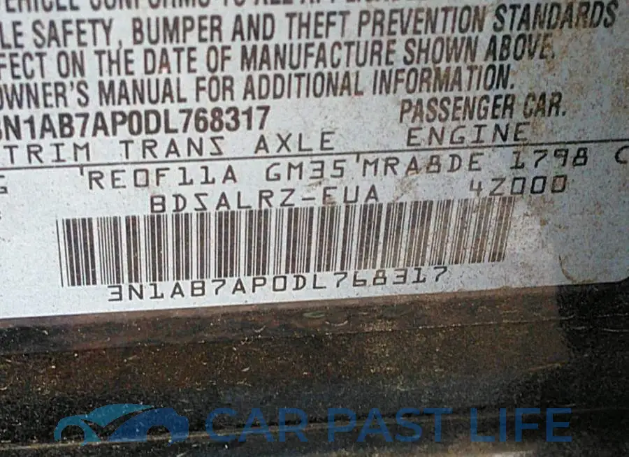 3N1AB7AP0DL768317# 9