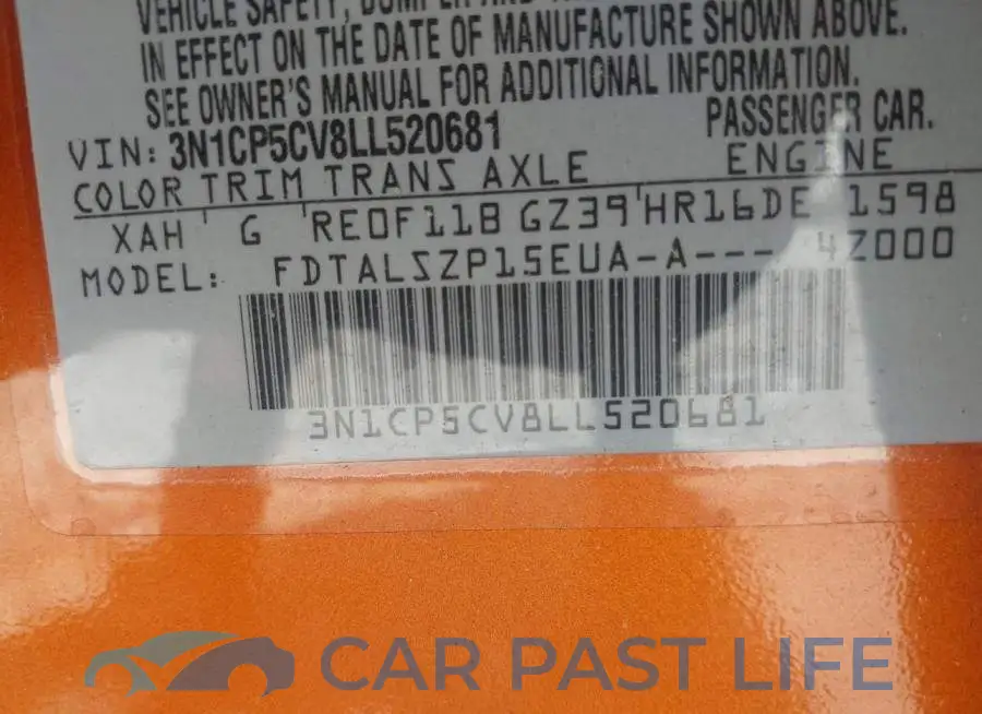 3N1CP5CV8LL520681# 9