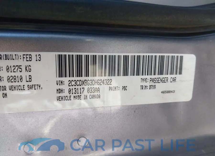 2C3CDXBG3DH624322# 9