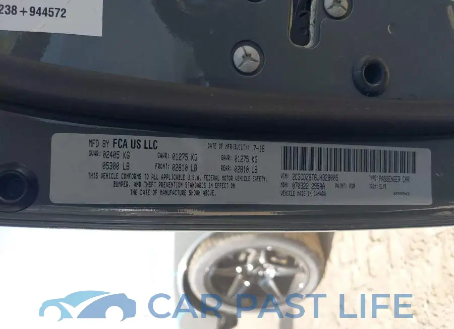 2C3CDZBT6JH328005# 9