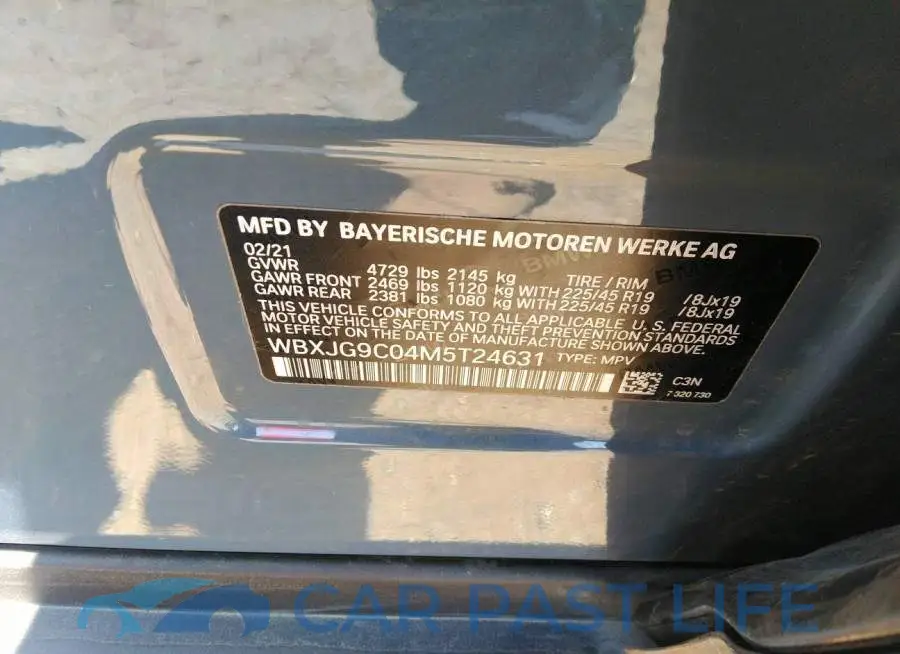 WBXJG9C04M5T24631# 9