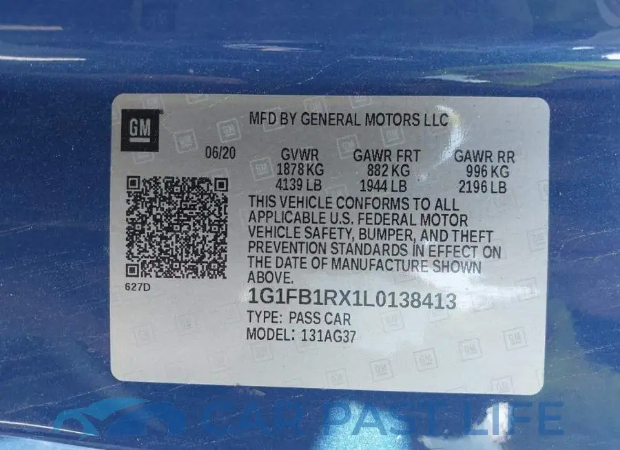 1G1FB1RX1L0138413# 9