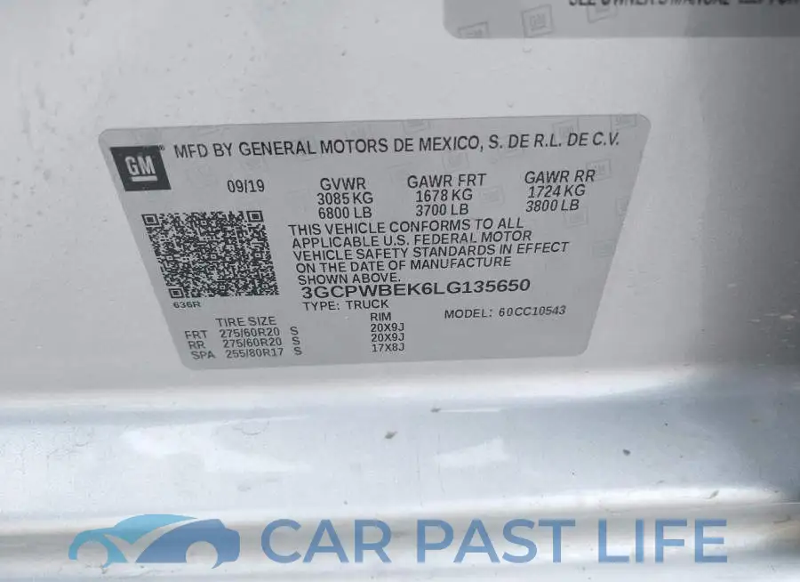 3GCPWBEK6LG135650# 9
